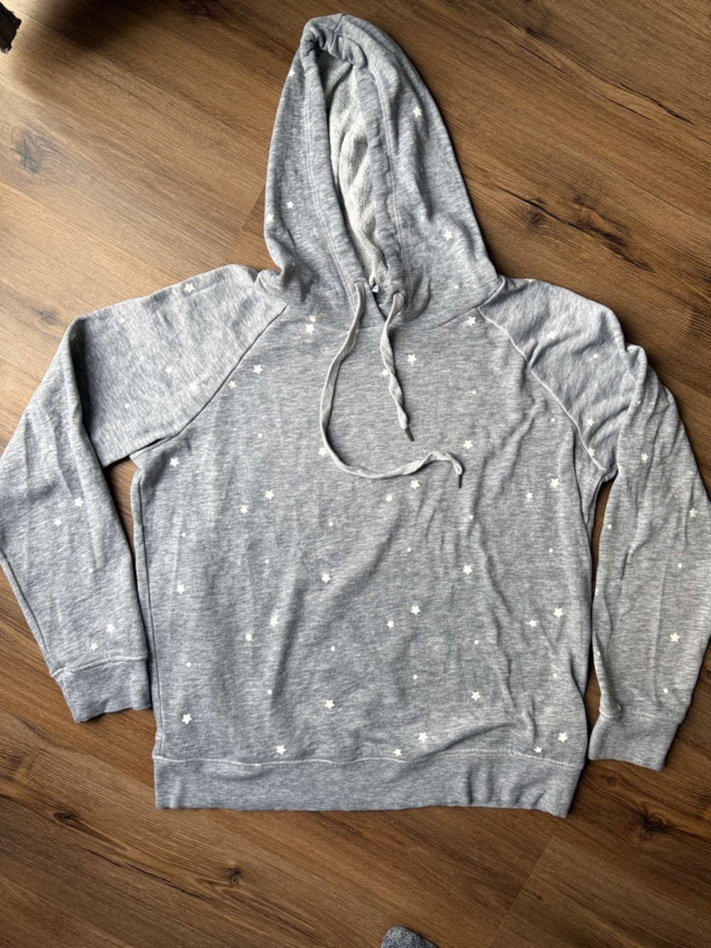 Gray Star-Print Men's Hoodie Sweater
